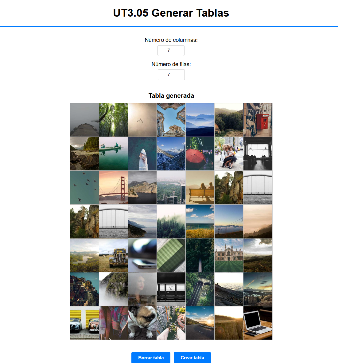 Captura de pantalla de Ejercicio 2 UT3
